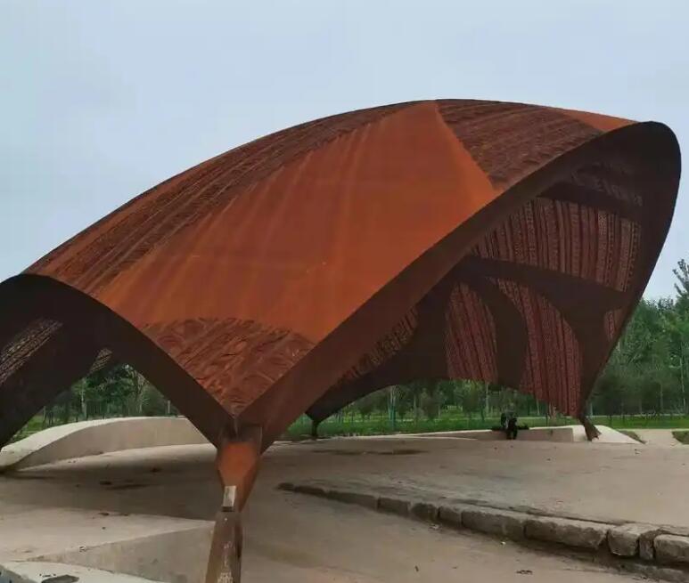 嘉黎耐候钢幕墙案例